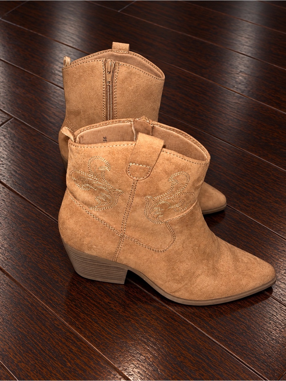 Old Navy Western Ankle Boots | Caramelized Toffee | 10
